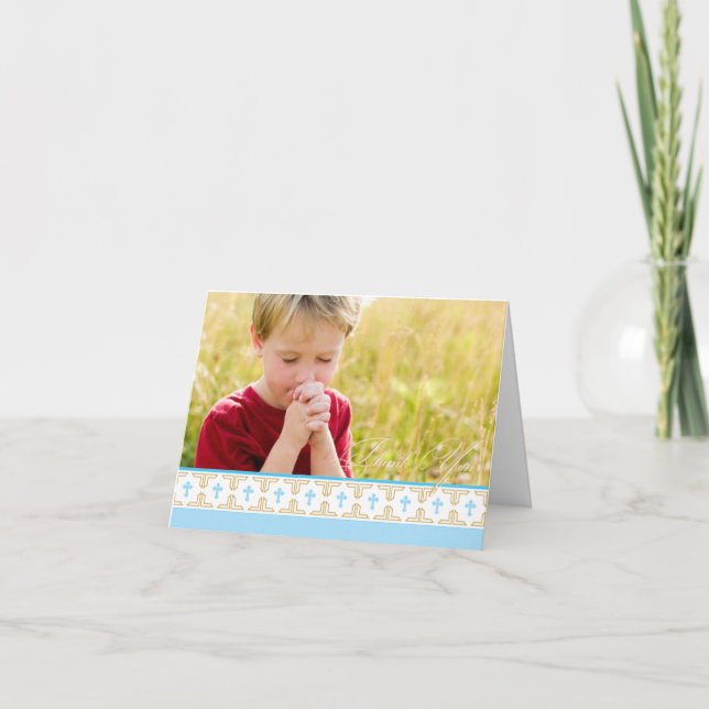 First Communion, Christening | Thank You Card (Front)