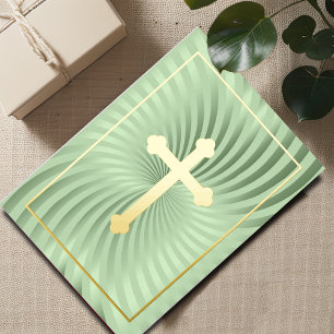 First Communion / Confirmation Mint Swirl Cross