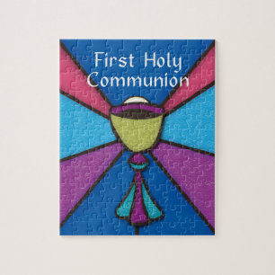 First Communion Congratulations and Blessings Jigsaw Puzzle