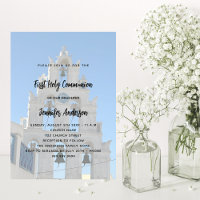 First Communion custom photo church luxury