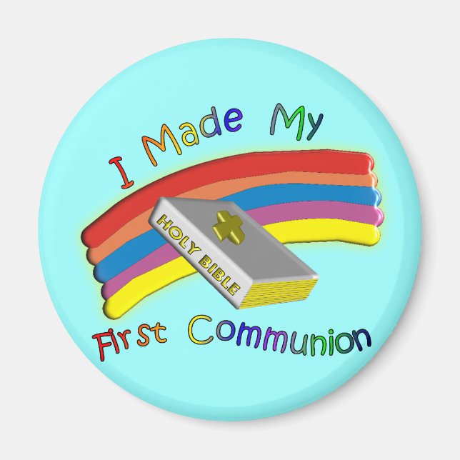 First Communion Day  T-Shirts & Gifts For Kids Magnet (Front)