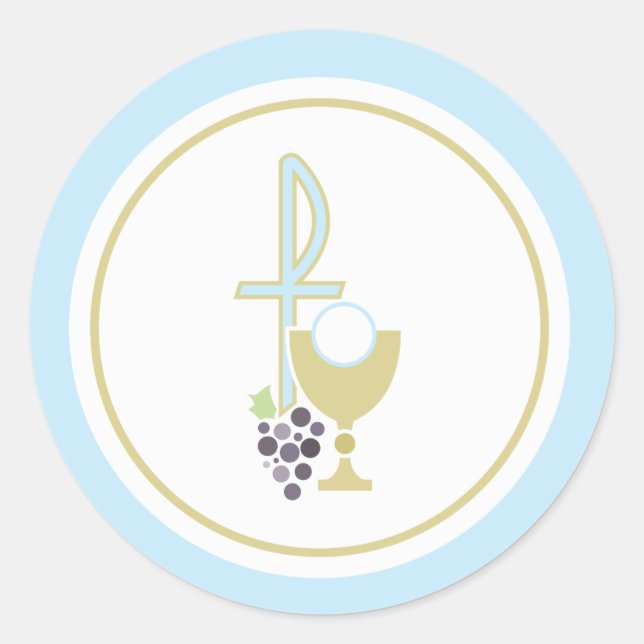 First Communion Envelope Seal or Favour Sticker (Front)