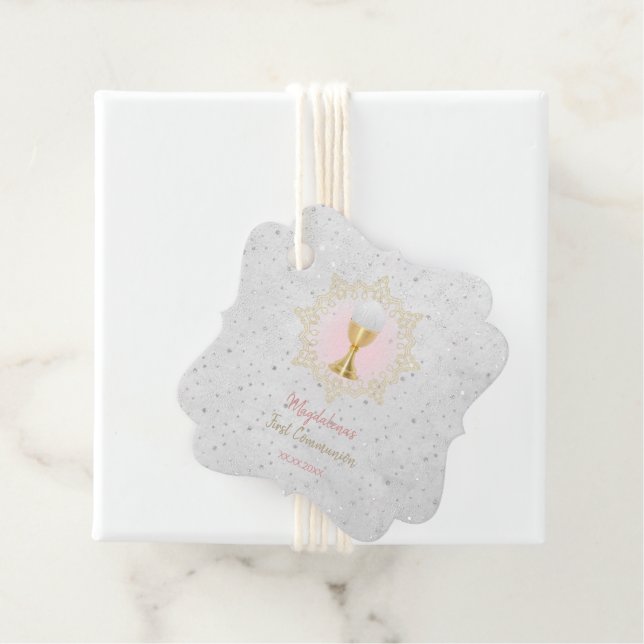 First Communion girl Favour Tags (In Situ)
