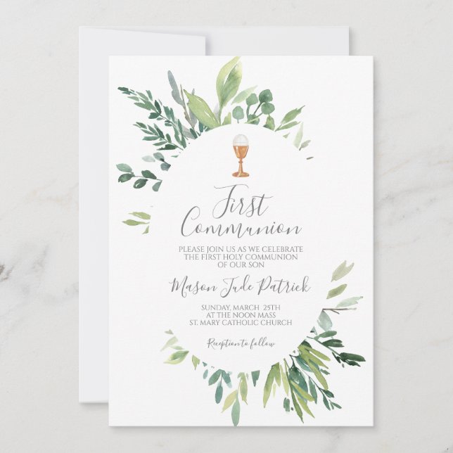 First Communion Invitation (Front)