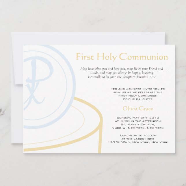 First Communion Invitation (Front)