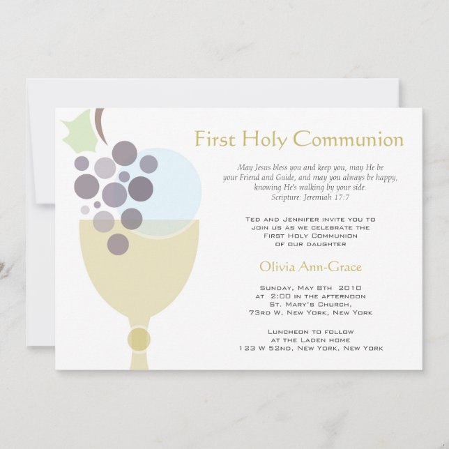 First Communion Invitation (Front)