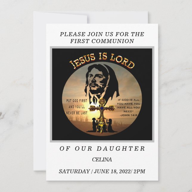 First Communion Invitation (Front)