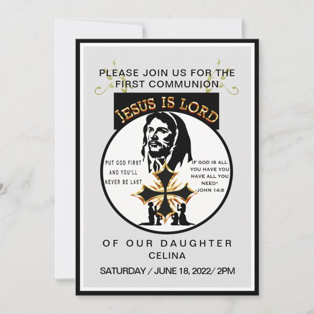 First Communion Invitation (Front)