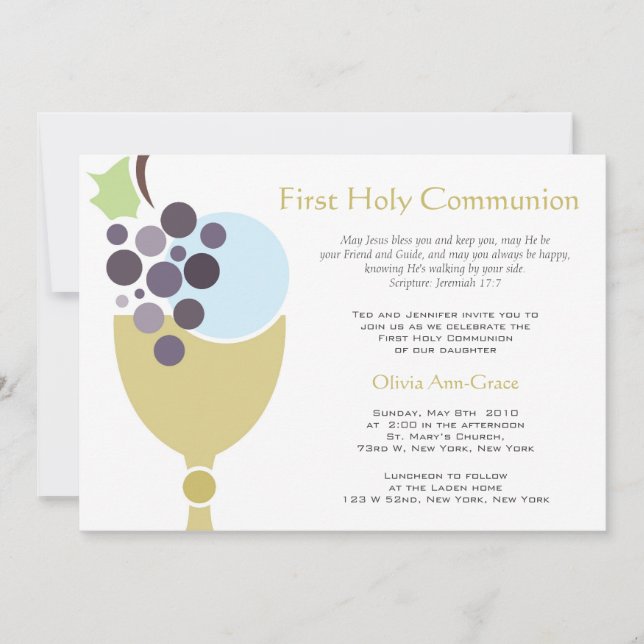 First Communion Invitation (Front)