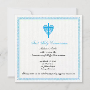 First communion invitation