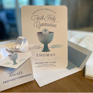 First Communion Invite - Boy's 1st Holy Communion
