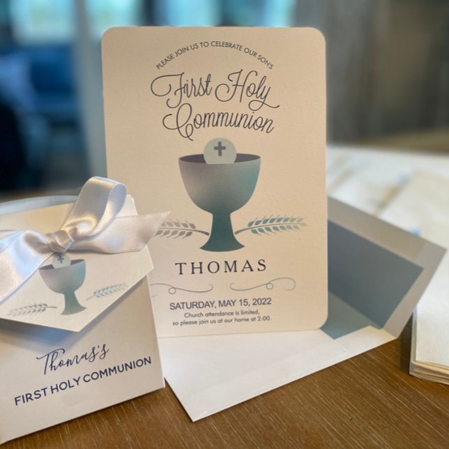First Communion Invite - Boy's 1st Holy Communion (Creator Uploaded)
