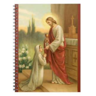 First Communion Journal: Eucharist in All Things Spiral Notebook
