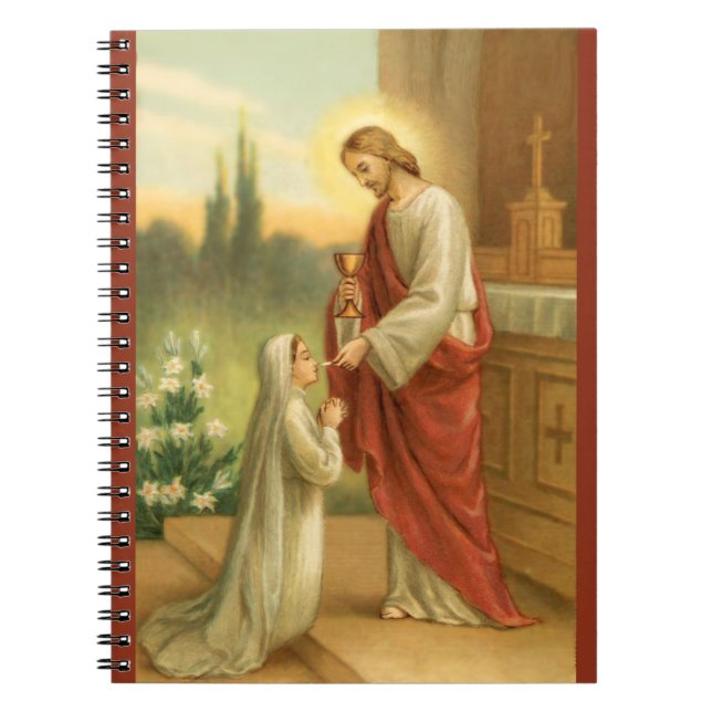 First Communion Journal: Eucharist in All Things Spiral Notebook (Front)