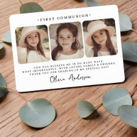 First Communion Modern Simple Chic Photo