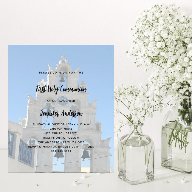 First Communion photo church budget invitation Flyer (Creator Uploaded)