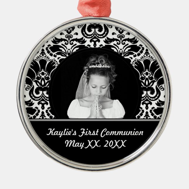 First Communion Photo Ornament (Front)