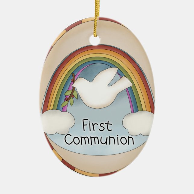 First Communion Religious Ornament or Wall Hanging (Front)
