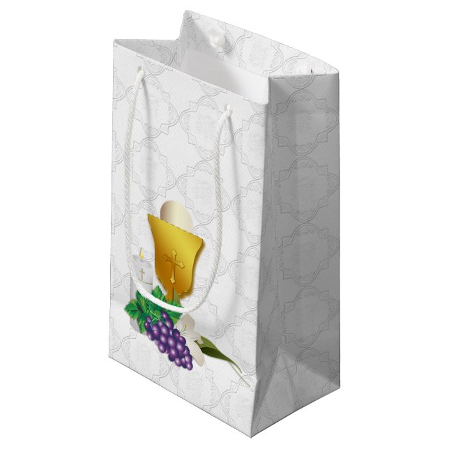 First Communion Small Gift Bag (Front Angled)