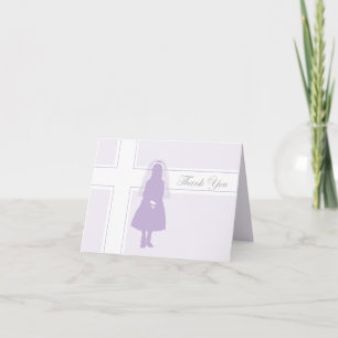 First Communion Thank You Card     Girl