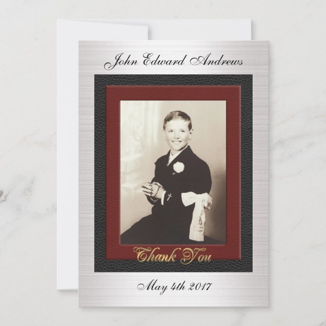 First Communion Thank you cards (Front)