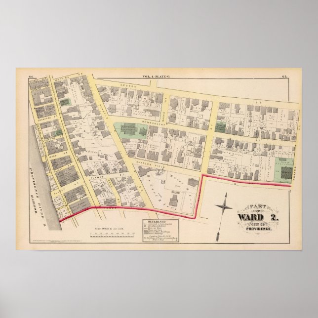 First Congregational Church Atlas Map Poster (Front)