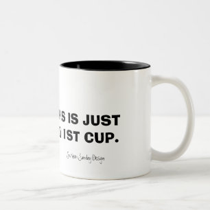 "First Cup" Two-Tone Coffee Mug