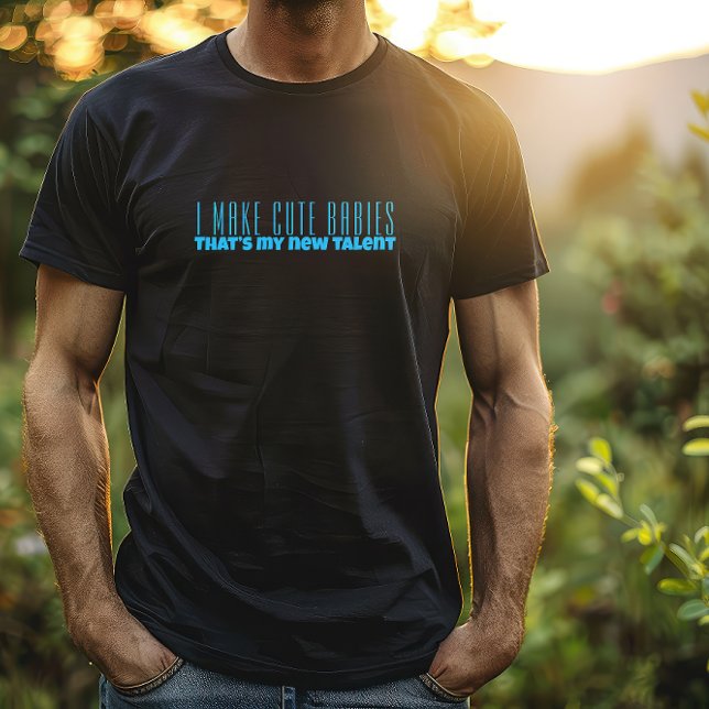 First  dad day blue letter humour T-Shirt (Creator Uploaded)