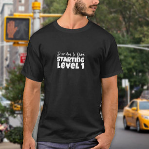 First dad day white letter humour T-Shirt