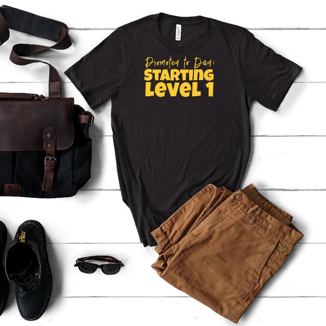 First  dad day yellow letter humour T-Shirt (Creator Uploaded)