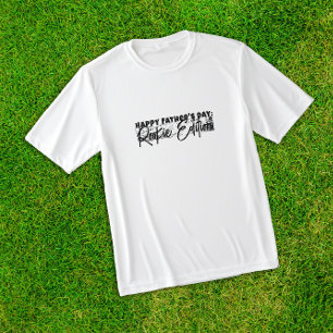 First  daddy day black grunge letter ironic T-Shirt
