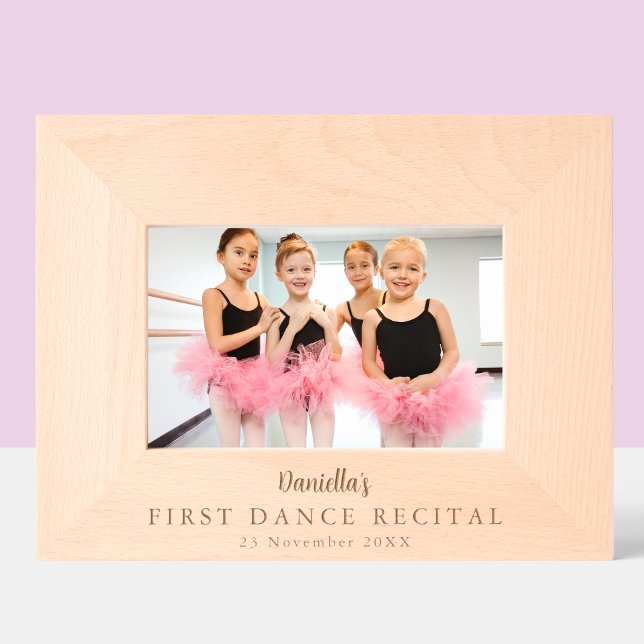 First Dance Recital Custom Keepsake Etched Frames (Creator Uploaded)