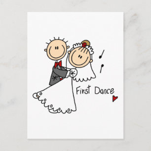 First Dance Wedding Tshirts and Gifts Postcard