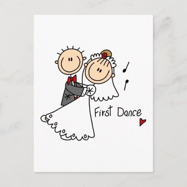 First Dance Wedding Tshirts and Gifts Postcard (Front)