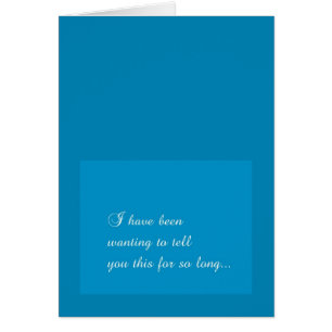 First Date Confession Card