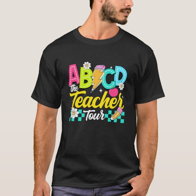 First Day ABCD Tour Tee for Teachers Kids (Front)