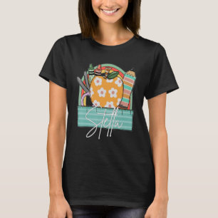 First Day Back To School Personalised Girl Name St T-Shirt