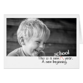 First day back to school photo cards