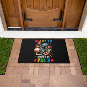 First day Kids Welcome back to School Astronaut Doormat