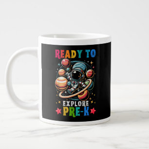 First day Kids Welcome back to School Astronaut Large Coffee Mug
