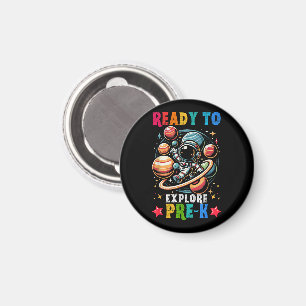 First day Kids Welcome back to School Astronaut  Magnet
