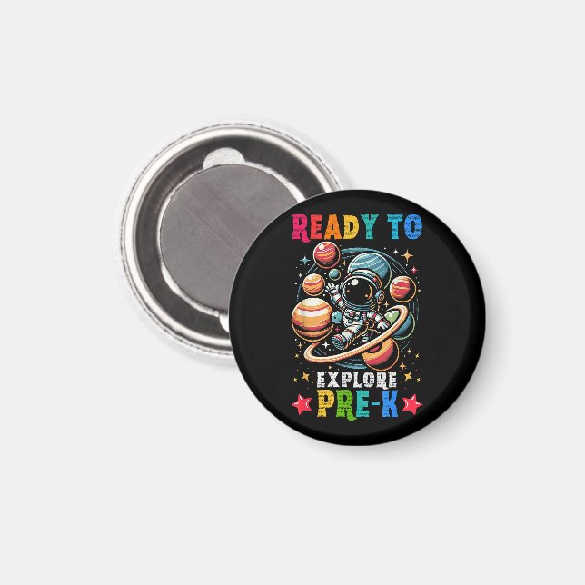 First day Kids Welcome back to School Astronaut  Magnet (Front/Back)