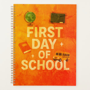 First day notebook planner