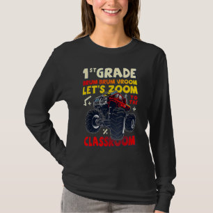 First Day of 1st Grade, Back To School, Monster Tr T-Shirt