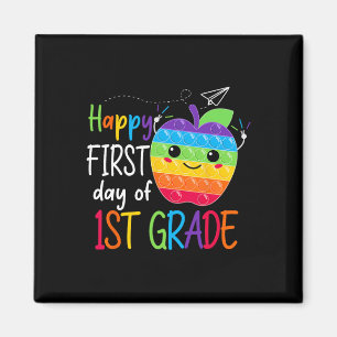 First day of 1st Grade Teacher Girls Boys Back To Magnet