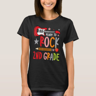 First Day Of 2nd Grade Ready To Rock Back To Schoo T-Shirt