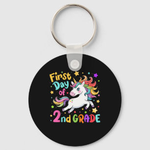 First Day Of 2nd Grade Second Grade Back To School Key Ring