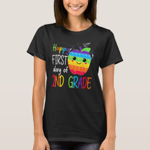First day of 2nd Grade Teacher Girls Boys Back To  T-Shirt