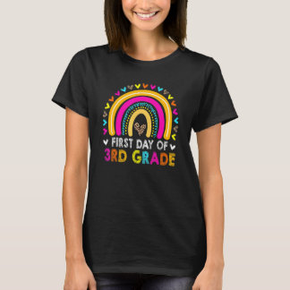 First Day of 3rd Grade Back To School Leopard Rai T-Shirt
