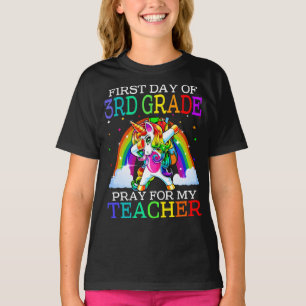 First Day Of 3rd Grade Pray For My Teacher T-Shirt